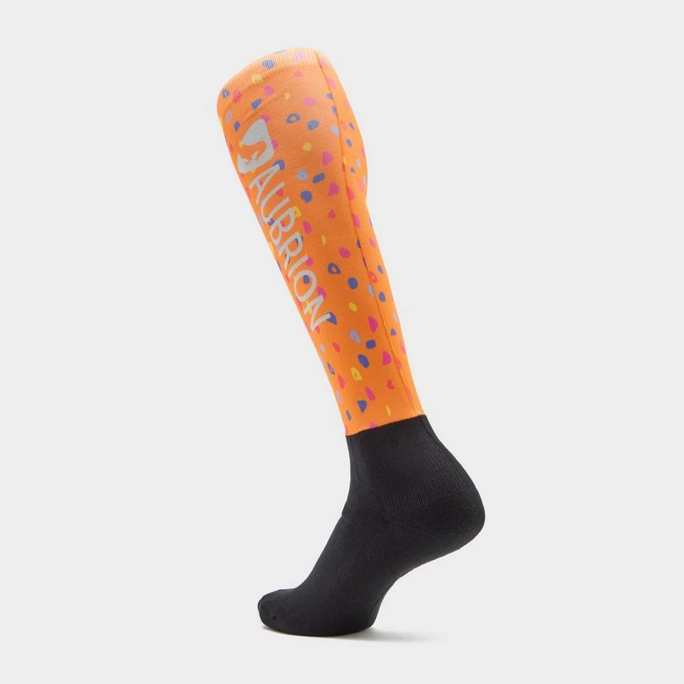 Aubrion Hyde Park Socks Orange Spot - Image 2