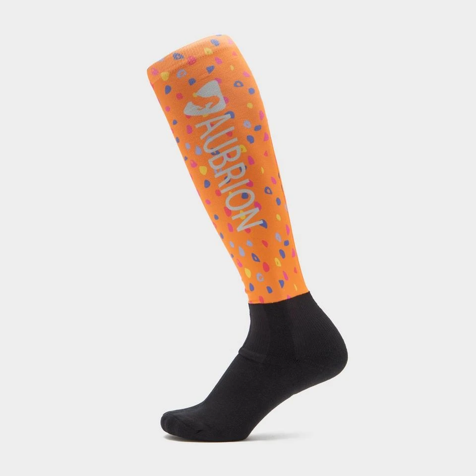 Aubrion Hyde Park Socks Orange Spot - Image 3