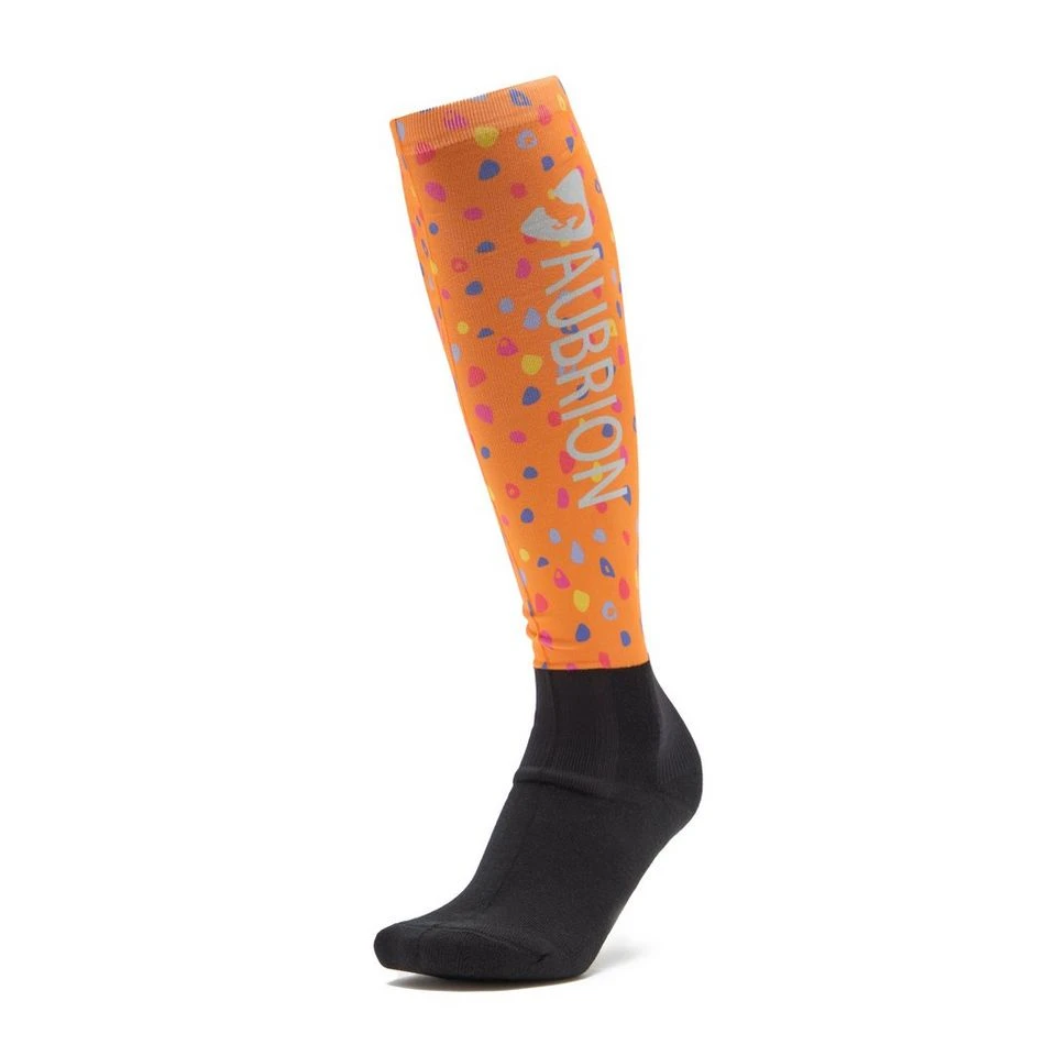 Aubrion Hyde Park Socks Orange Spot - Image 6