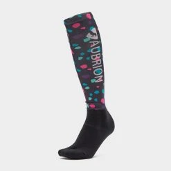 Aubrion Hyde Park Socks Pink Spot