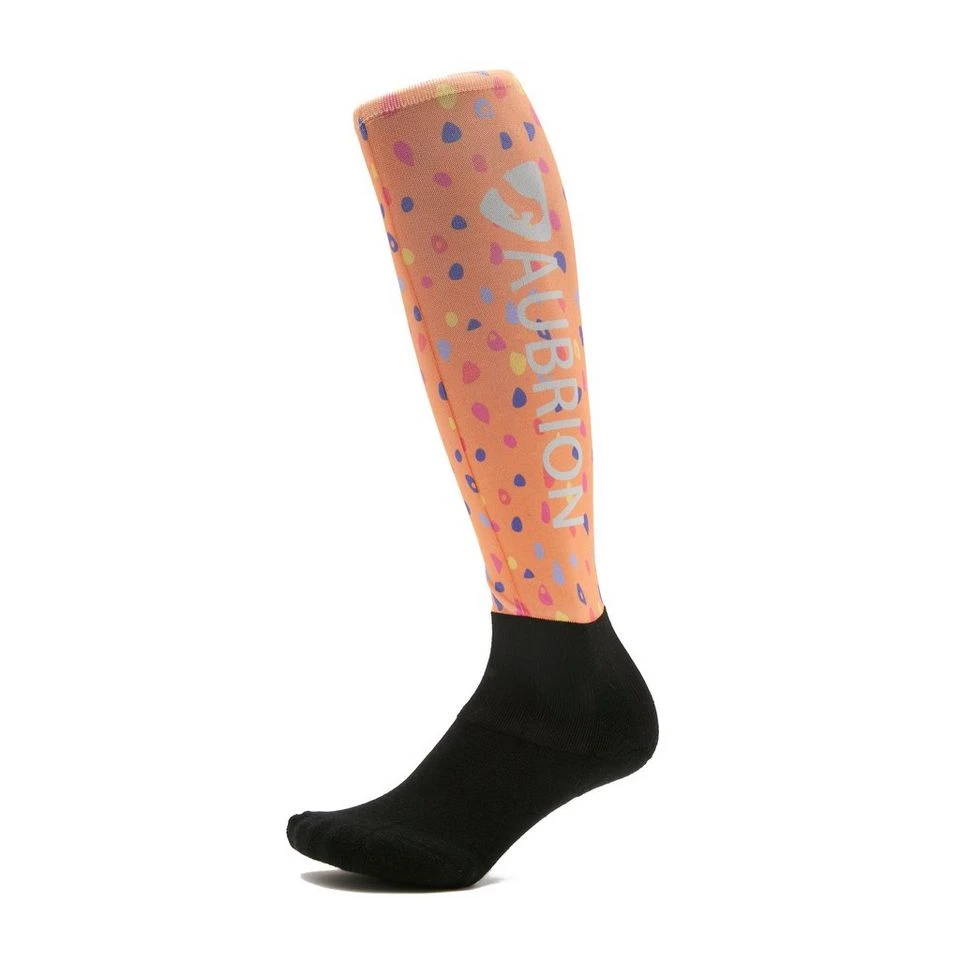 Aubrion Childs Hyde Park Socks Orange Spot - Image 6