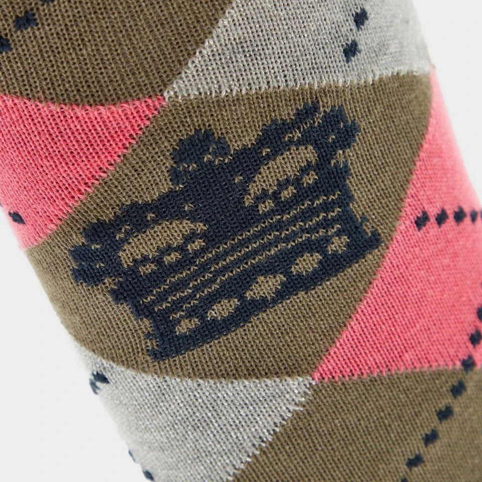 HV Polo Argyle Socks Oil Green - Image 5