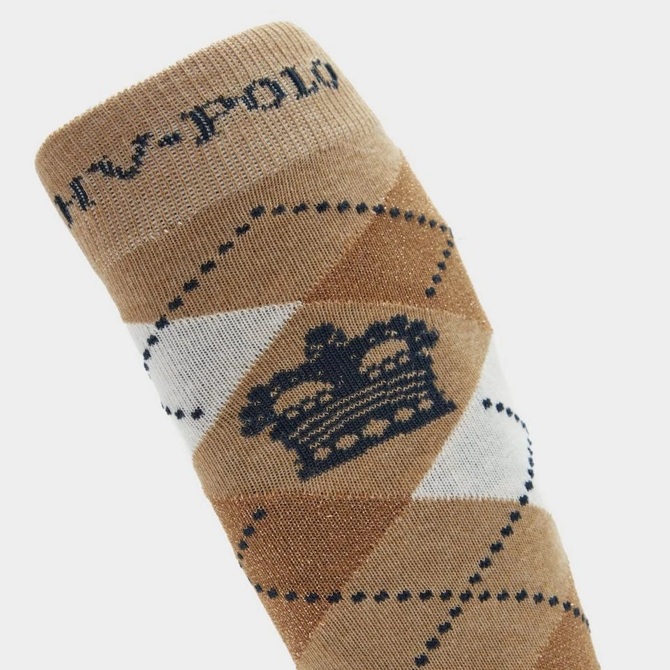 HV Polo Argyle Socks Sandshell - Image 5