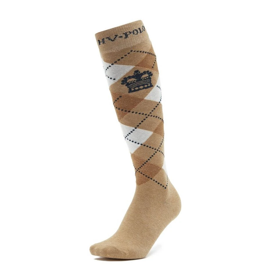 HV Polo Argyle Socks Sandshell - Image 6