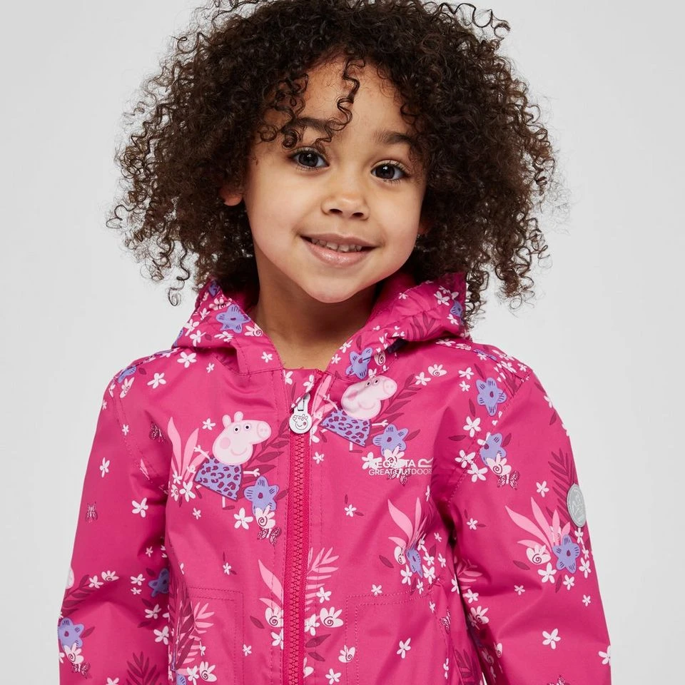Regatta Kids' Peppa Pig Muddy Puddle Waterproof Jacket - Image 4